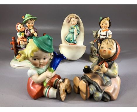 Five German Hummel figurines
