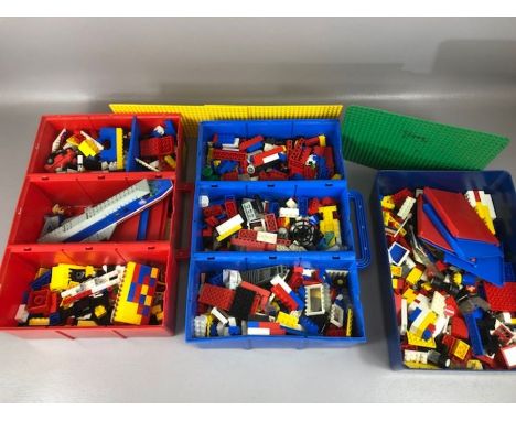 Vintage Toys: Three boxes of loose vintage lego