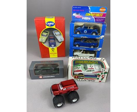 Small collection of diecast model vehicles to include Salco, Burago and Corgi 