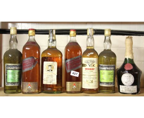 A quantity of vintage whisky etc.
