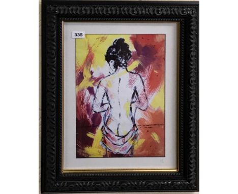 A framed limited edition lithograph 3/10 by H. T. Shelton, frame size 49 x 59cm.