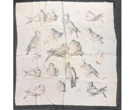 A vintage Hermes silk scarf, size 88 x 85cm. Condition : Good.