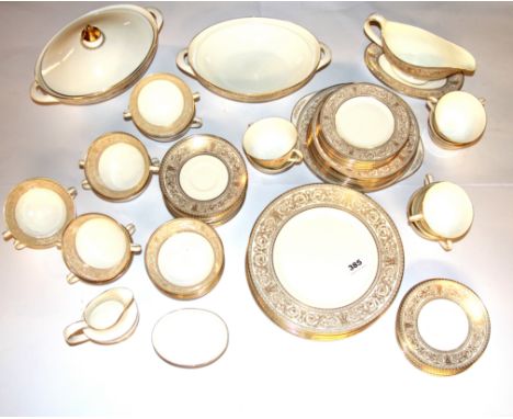 A very extensive Royal Doulton Sovereign pattern dinner and tea service.