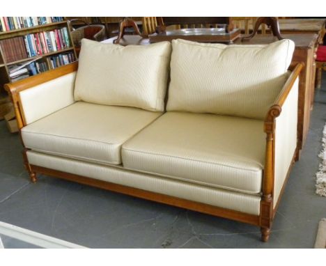 AN EMPIRE STYLE CHERRYWOOD SOFA 