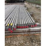LOT OF (24) PIECES OF SM2535 NICKEL BASE OCTG TUBING , 3.50 OD X 2.602 ID, APPROX. 31' - 34' LONG, 1