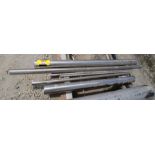 LOT OF (6) BARS OF S.S. TUBING, 1" OD - 4" OD X APPROX. 5' LONG ( LOCATION B17W )