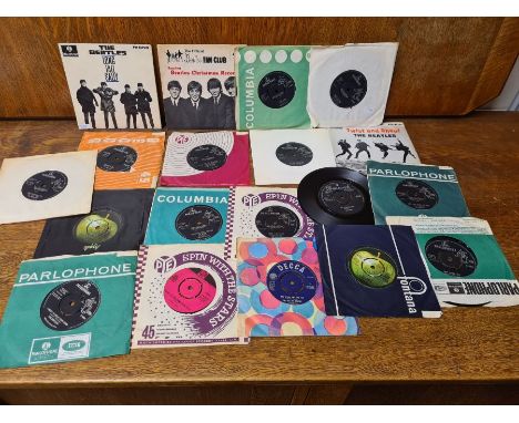 Beatle single records and others Kinks, Rolling Stones, Hollies, The Who, etc.