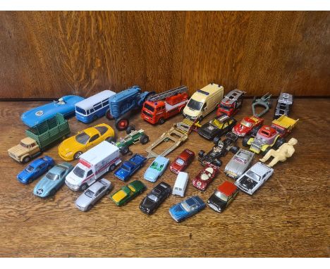 Corgi, Hot Wheels, Wizzwheels and other die cast and plastic playworn toys.