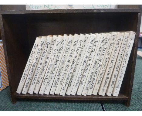 POTTER BEATRIX.  Peter Rabbit's Book Shelf, with 18 vols. in d.w's. 