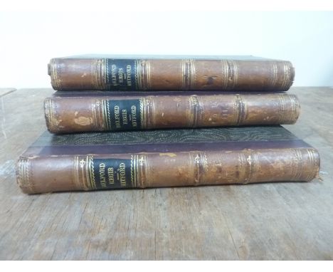 MITFORD MARY R.  Belford Regis or Sketches of a Country Town. 3 vols. Half calf. 1835.