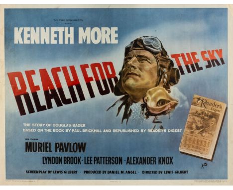 * ‘Reach For The Sky’. An original half sheet film poster for US release, c. 1957, colour lithograph, minor tears &amp; loss 
