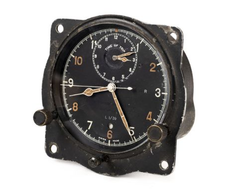 * Instrument board chronometer. Jaeger patent by S. Smith &amp; Co for Air Ministry, c. 1939, ref. no. 6a/676, No 678/38, mar