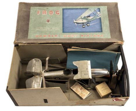 * Frog Hawker Hart Flying Scale Model. In original box, circa 1935, a very scarce example of this limited production flying-m