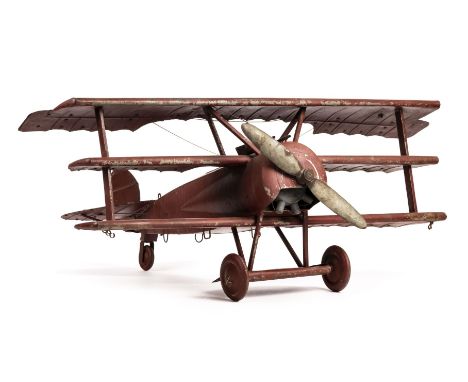 * Fokker DIII Triplane Weathervane. A good representation of the famous German fighter of the Great War period c. 1916, stamp