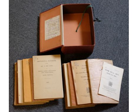 Handbooks. A collection of 14 artillery and machine gun handbooks, 1903-1917, including Handbook for the 0'303' and .'303' co