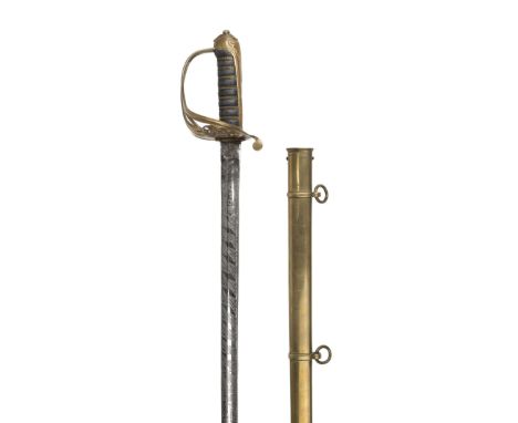 * Sword. A Victorian officer's presentation sword, the 85.5 cm blade by Austin &amp; Oaker, Conduit St, London, with proof ma