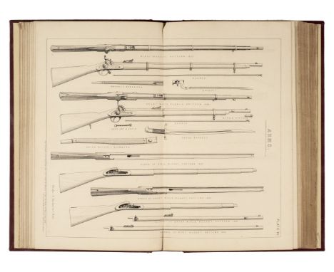 Petrie (Martin, Compiler). Army equipment. Part V. Infantry, first edition, HMSO, [1865], 22 double-page engraved plates at r
