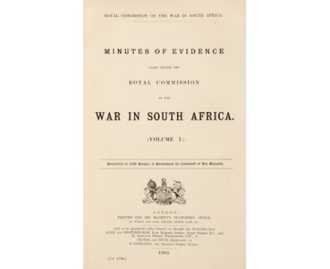 Second Boer War. Report of His Majesty's Commissioners Appointed to Inquire into the Military Preparations and other Matters 