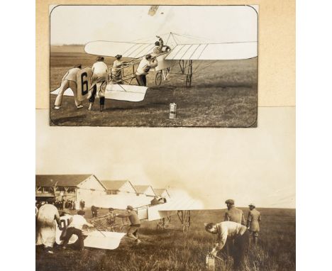 * Air Race Paris - Rome - Turin. Original photographs &amp; ephemera, 1911, A collection of approximately 21 sepia images of 