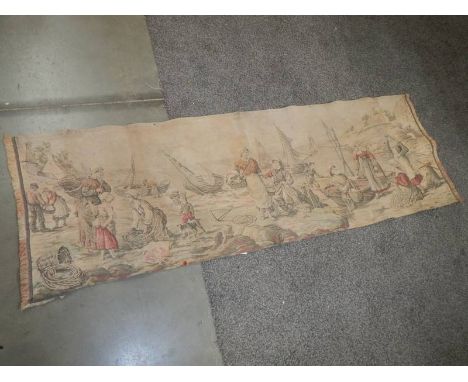 A tapestry wall hanging.
