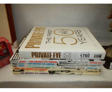 5 Private Eye annuals and the first 50 years