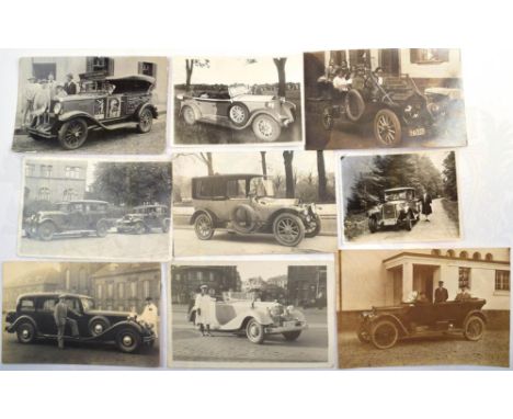 60 FOTOS AUTOMOBILE, etwas 1910-1955, meist Deutschland, 20er/30er Jahre, schöne Details, viele AK-Format