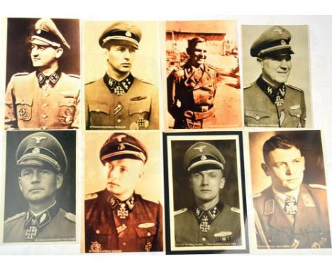 26 PORTRAIT-AK RITTERKREUZTRÄGER DER WAFFEN-SS, neuzeitliche Repro-AK, OberGrFhr Theodor von Eicke; BrigadeFhr Fritz Freitag;