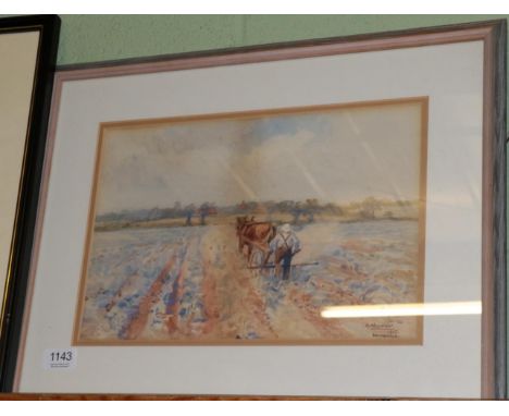 R Alexander, ''Southwold'', signed, inscribed and dated 1905, watercolour, 23cm by 43cm