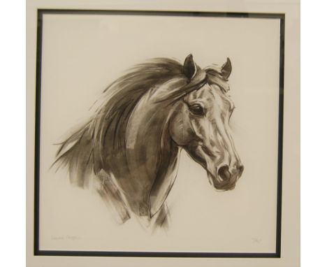 Louise Mizen - High Jinx, lithograph, signed and numbered in pencil 14/95, 45x45cm