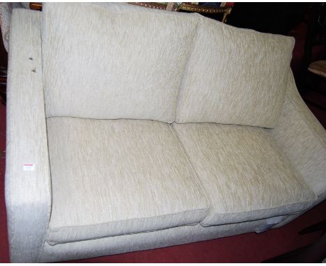 A contemporary upholstered two-seater sofa bed, w.160cm