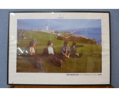A framed Beatles print 