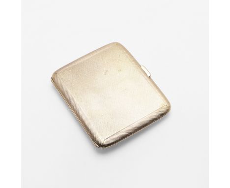 rounded rectangular, with engine-turned decoration, the interior inscribed "ANNA" and initialled "R", by Padgett &amp; Braham