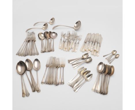 to include: 11 table forks, 6 table spoons, 12 dessert forks, 12 dessert spoons, 12 soup spoons, 12 grapefruit spoons, 12 tea