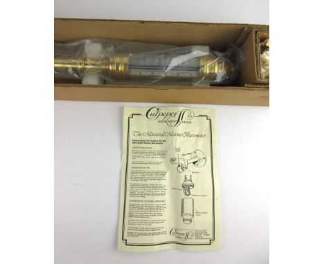 A Culpeper Instrument modern Mercurial Marine Barometer as new in box, to include instructions l.94cm 