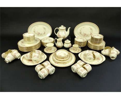 An extensive Royal Doulton 'Lisette' dinner and tea service, approximately 108 pieces