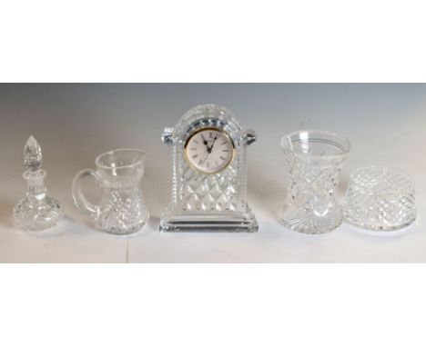 Collection of modern cut and moulded decorative glass by Waterford and Stuart, 19cm high and smaller Condition: **Ceramics &a