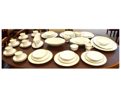 Royal Worcester 'Viceroy' blue and gilt dinnerwares Condition: Loss of gilt in places to some, due to the extensiveness of th