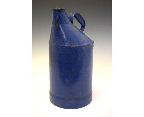 Vintage British Railways oil can embossed 'BR', 41cm high Condition: Overall rust, wear, corrosion, commensurate with age, ma