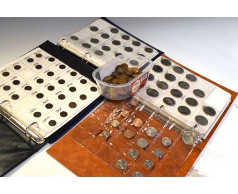 Coins - Album of mainly Queen Victoria farthings, pennies and half-pennies, together with a quantity of mainly GB Elizabeth I