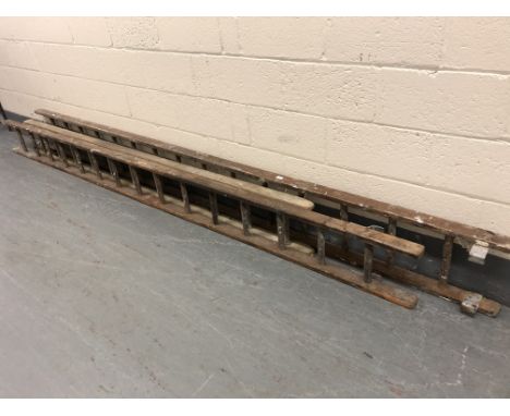 A three section extension ladder 