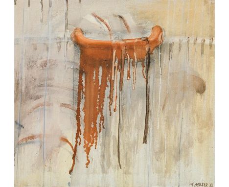 Maria Mosero.T.1982Mischtechnik auf Leinwand; gerahmt53,5 x 58 cmSigniert und datiert rechts unten: M. Moser 82österreichisch