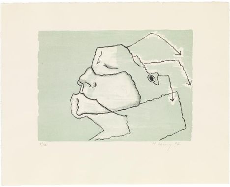 Maria Lassnigo.T.1997Farblithographie; ungerahmt40,5 x 50 cmHandschriftlich nummeriert, signiert und datiert unten: 4/100 M. 