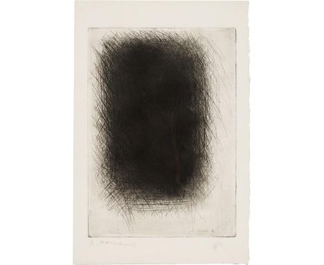 Arnulf RainerTuch, aus der Mappe "Überdeckungen"1961Radierung auf Kupferdruckbütten; gerahmt41,8 x 29,8 cm (Darstellung)Numme