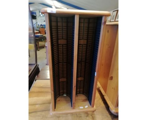 PINE FRAMED CD RACK   