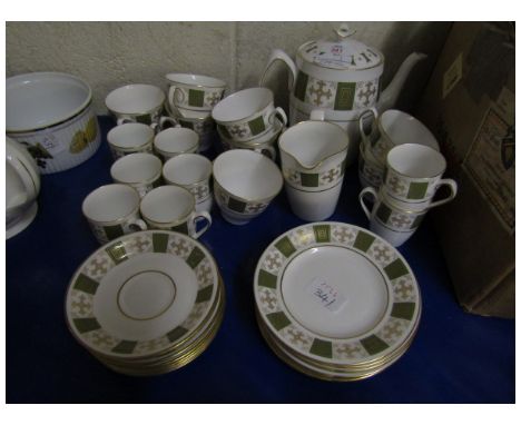 QUANTITY OF SPODE PERSIA TEA WARES TO INCLUDE CUPS, SAUCERS, TEA POT ETC   