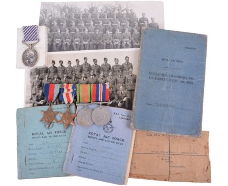 A Fine Lancaster Bomber Navigators Distinguished Flying Medal (D.F.M) Group of Five Awarded to Flight Sergeant Trevor Thomas 