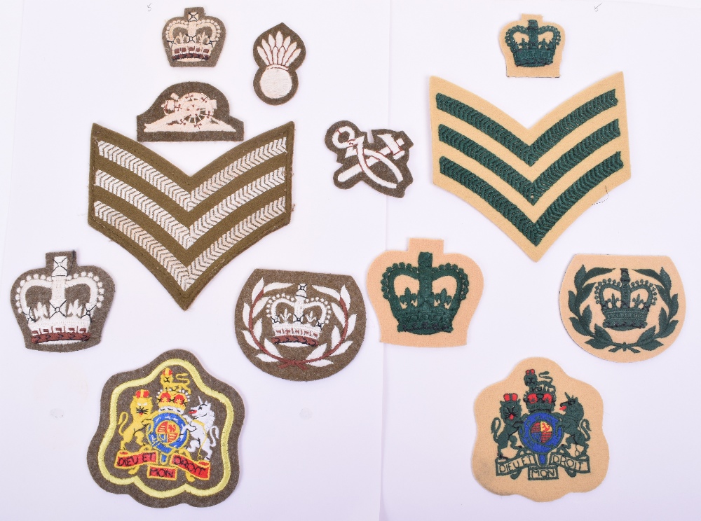 Large Album of British Army No2 Dress Rank Insignia, including WRAC ...