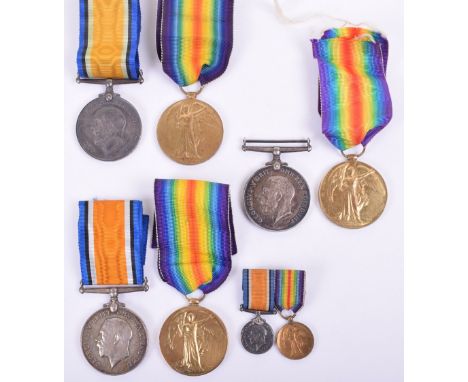 3x WW1 Medal Pairs, all being British War and Victory medal pairs, awarded to “330 PTE H BUTTERS R.A.M.C”, “31021 PTE J A WAL