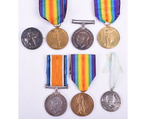 Great War Medals, consisting of British War and Victory medal pair awarded to “LIEUT H V HART”; British War and Victory medal