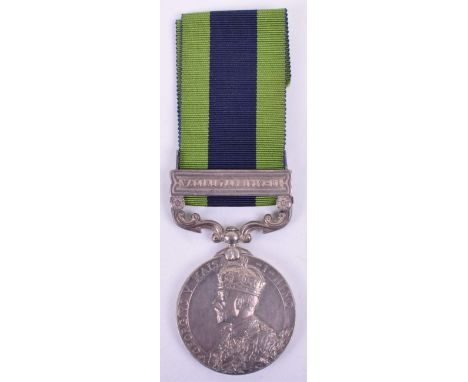 India General Service Medal 1908-35 Norfolk Regiment, Clasp Waziristan 1919-1921, awarded to “5765019 PTE. G.E. WOODS. NORF. 
